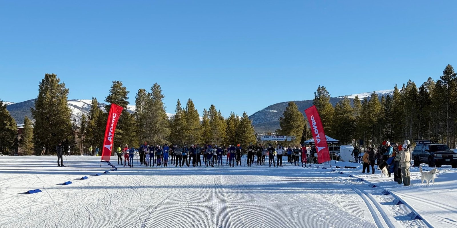 Cross country skiing at CMC Student-Lab Trails