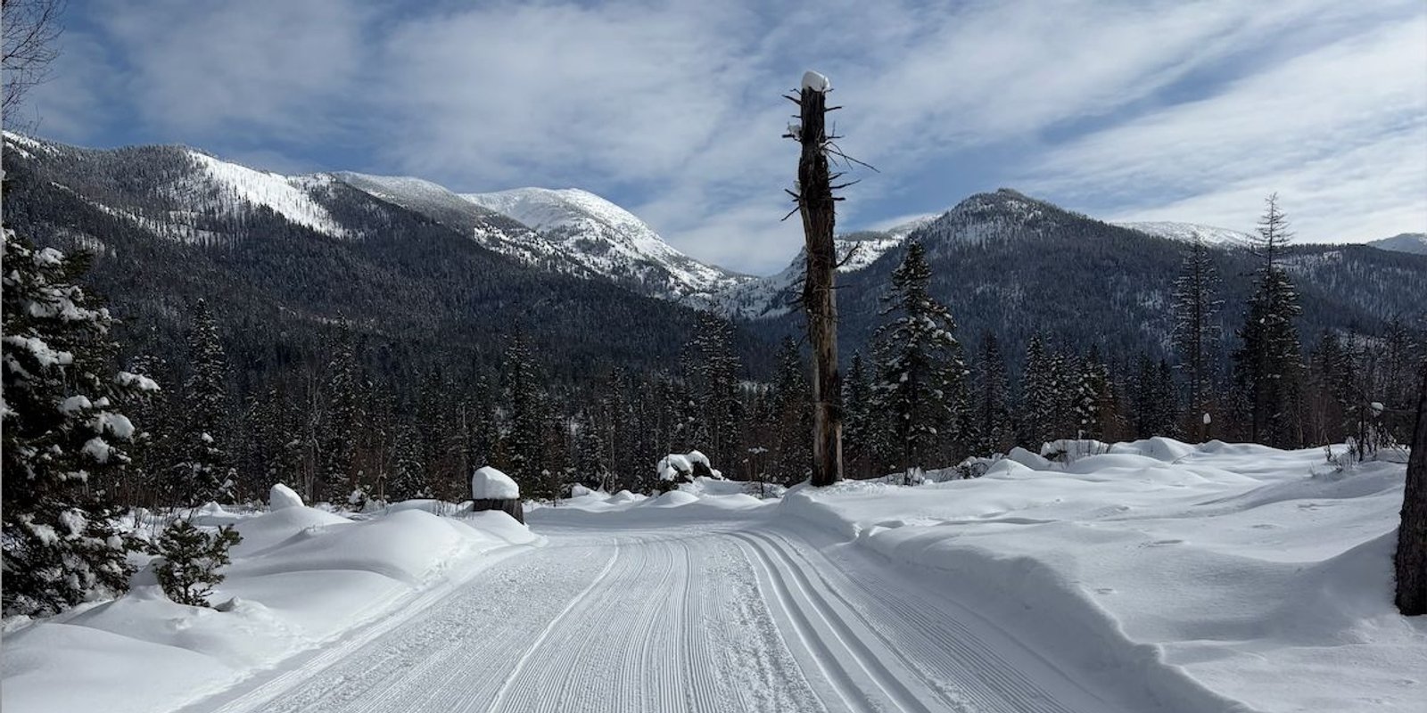 Cross country skiing at Bigfork Community Nordic Center