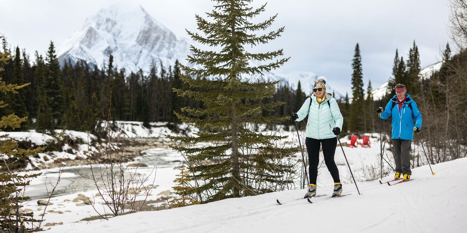 Cross country skiing at Jasper National Park Cross Country Ski Trails