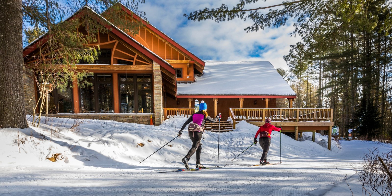 Cross country skiing at Paul Smith's College VIC