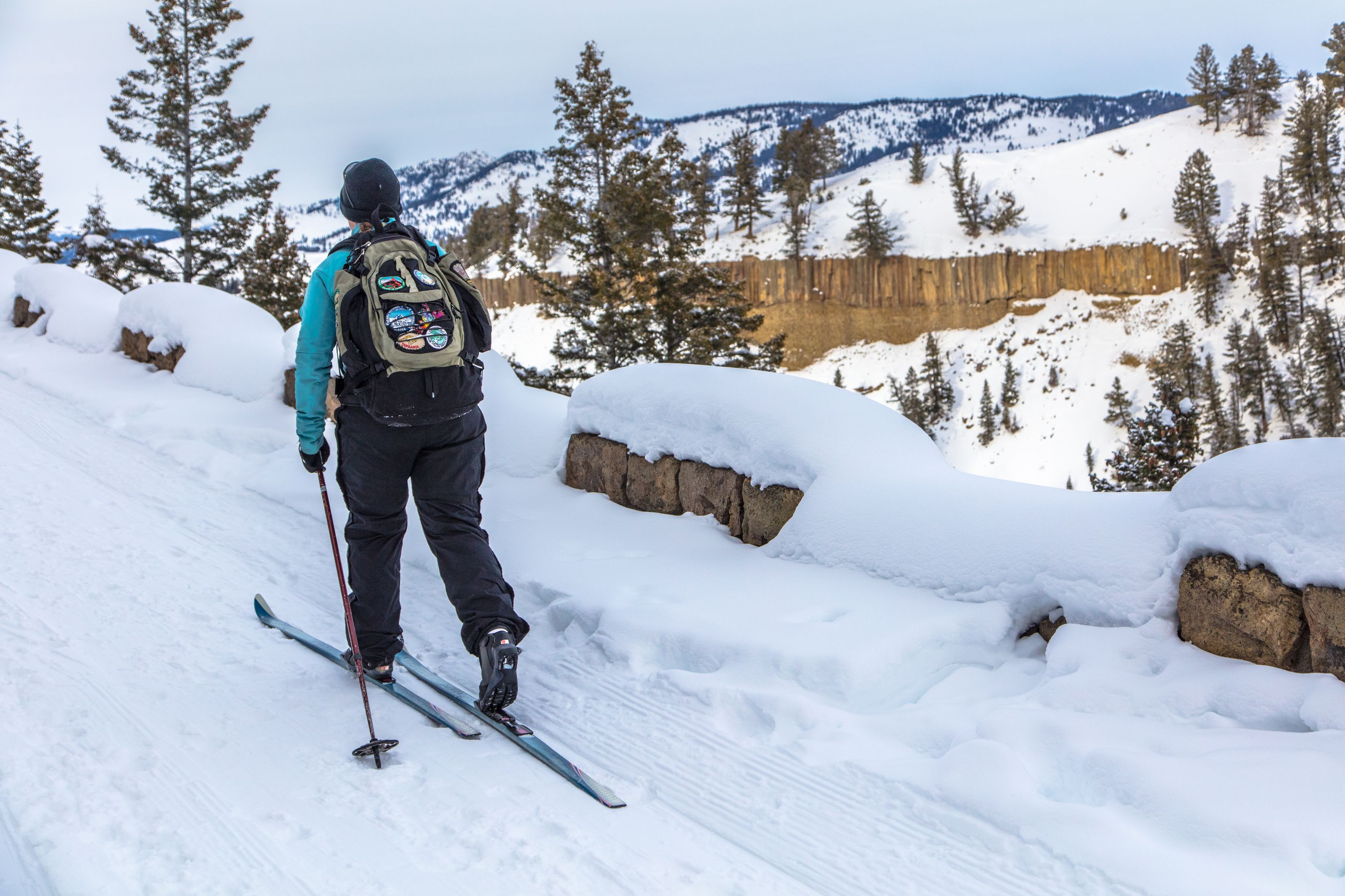 Cross country skiing at Tower Ski Trails