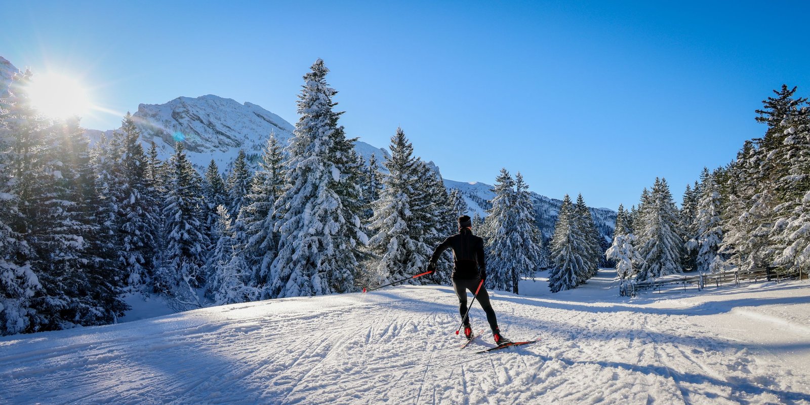 Cross country skiing at Lans en Vercors