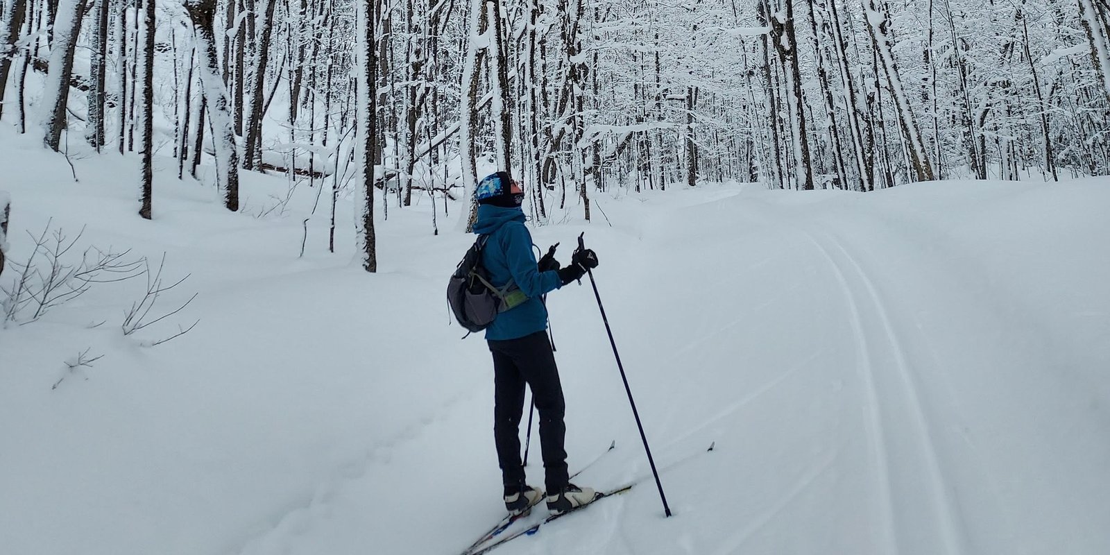 Cross country skiing at Stokely Creek Lodge