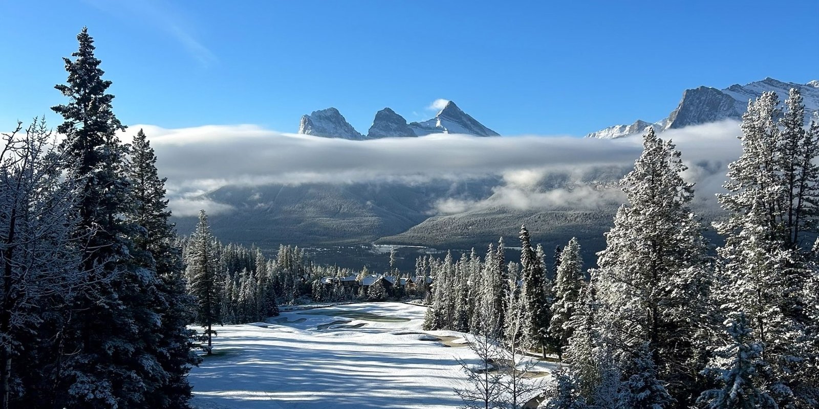 Cross country skiing at Silvertip Resort