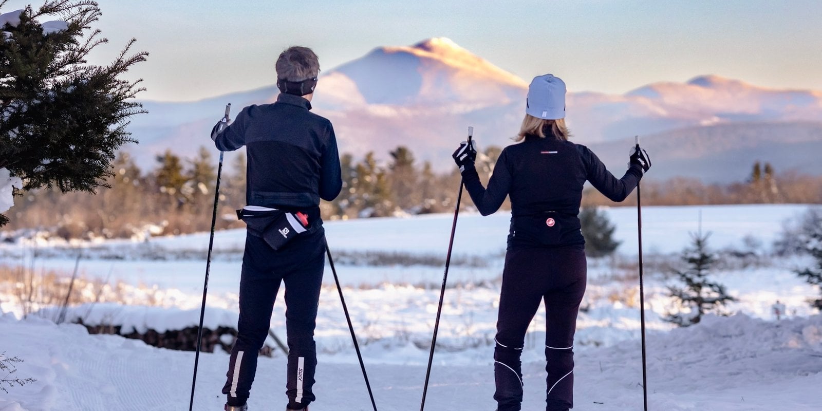 Cross country skiing at Catamount Outdoor Family Center