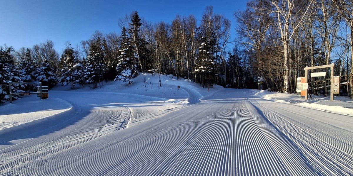 Cross country skiing at Mark Arendz Provincial Ski Park