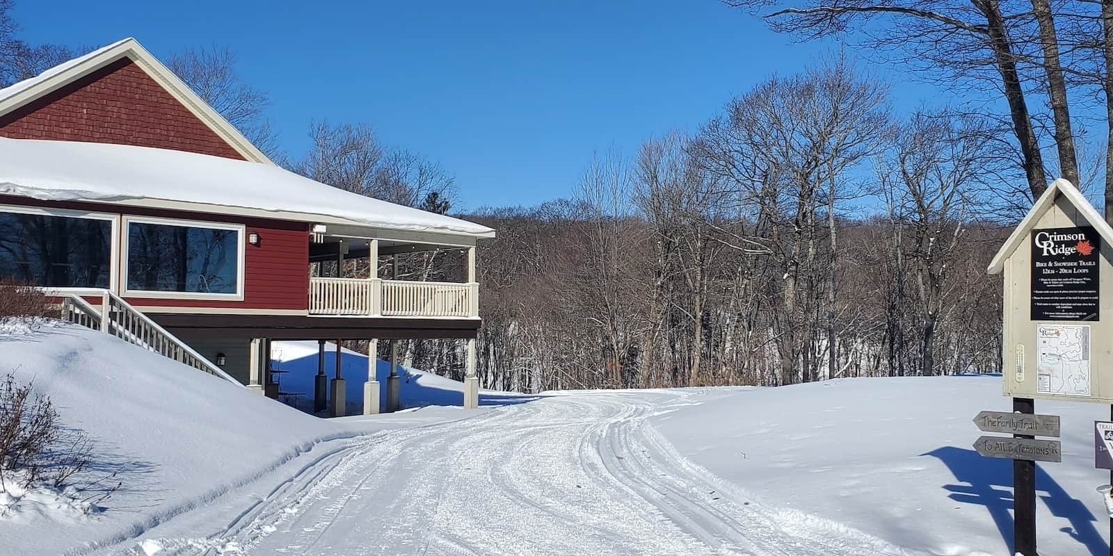 Cross country skiing at Crimson Ridge Golf Course