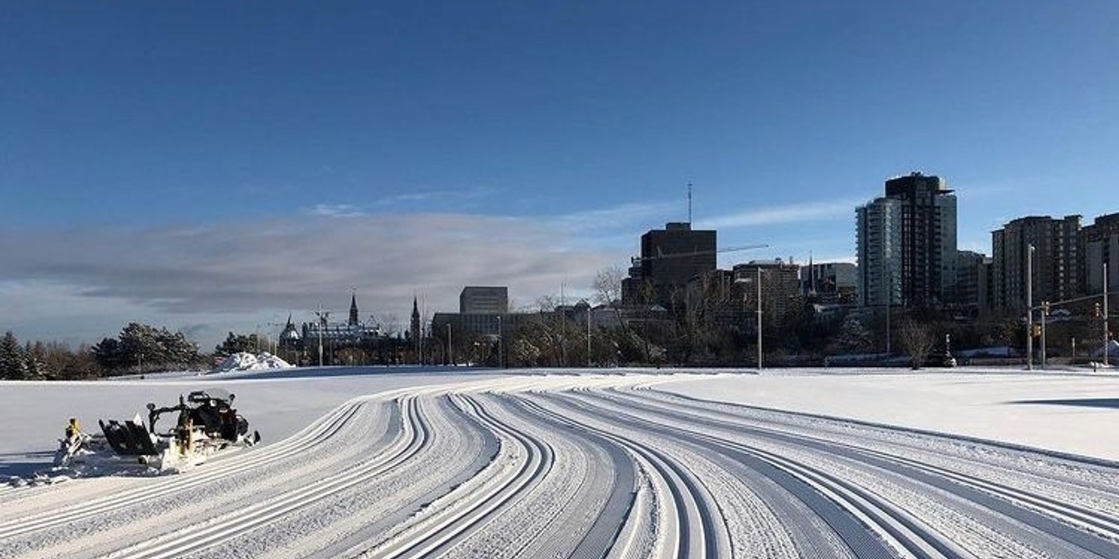 Cross country skiing at Kichi Sibi Winter Trail
