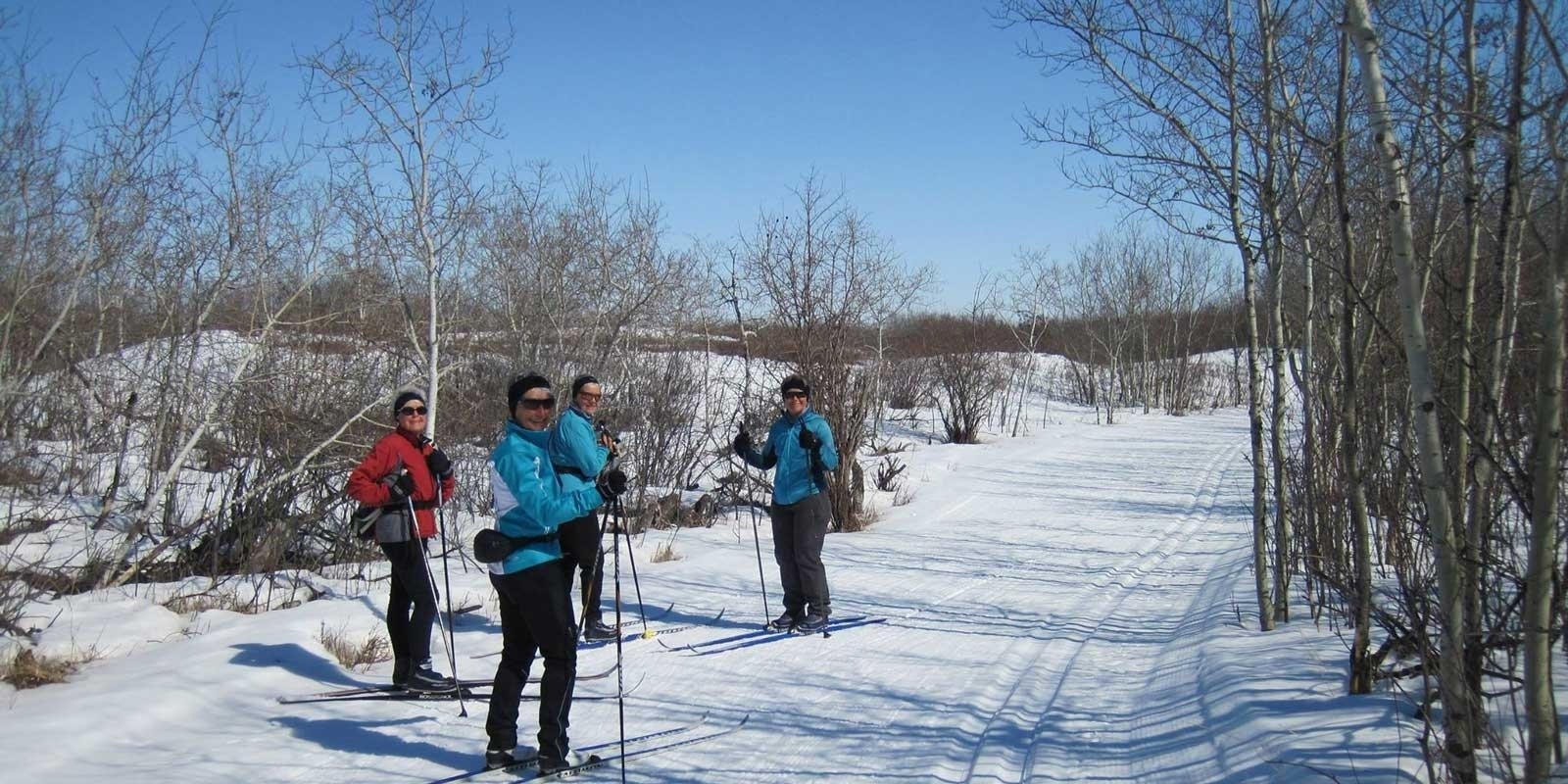 Cross country skiing at Regina Ski Club White Butte