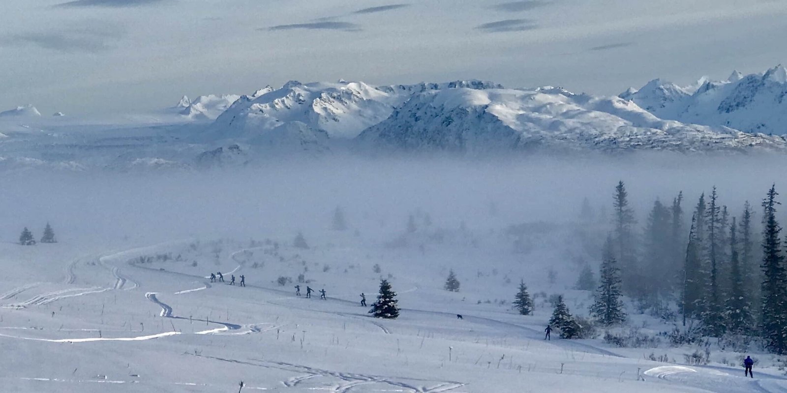 Cross country skiing at KNSC: McNeil Canyon Trails