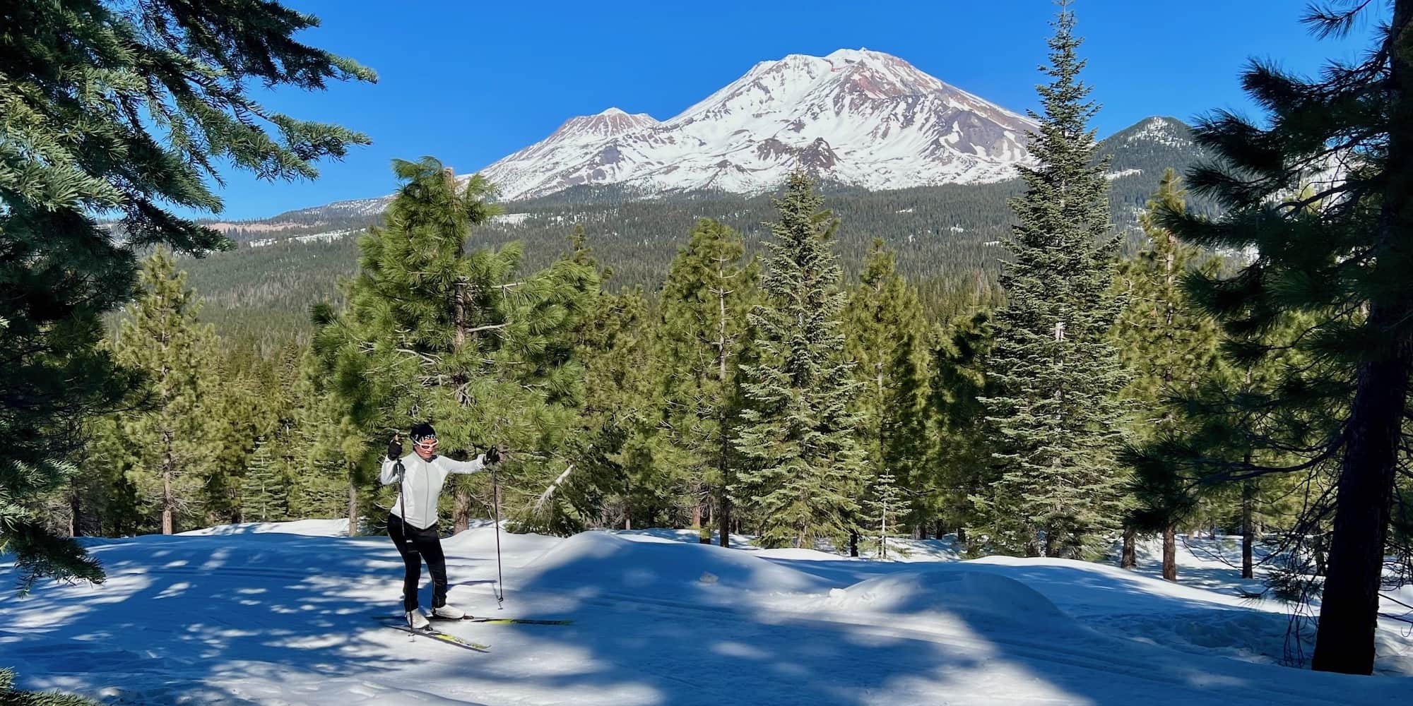 Cross country skiing at Mt. Shasta Nordic Center