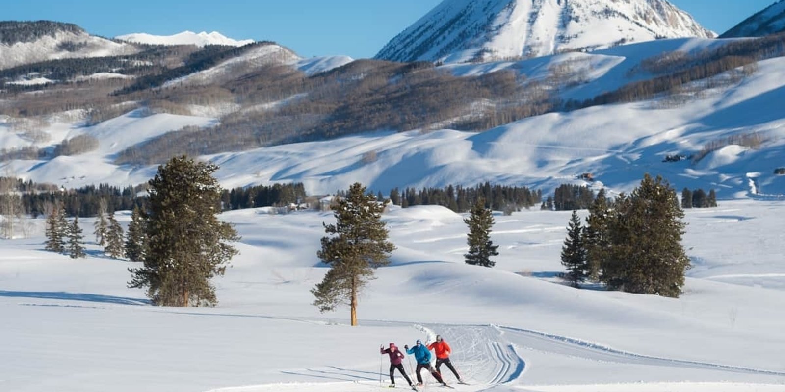 Cross country skiing at Crested Butte Nordic