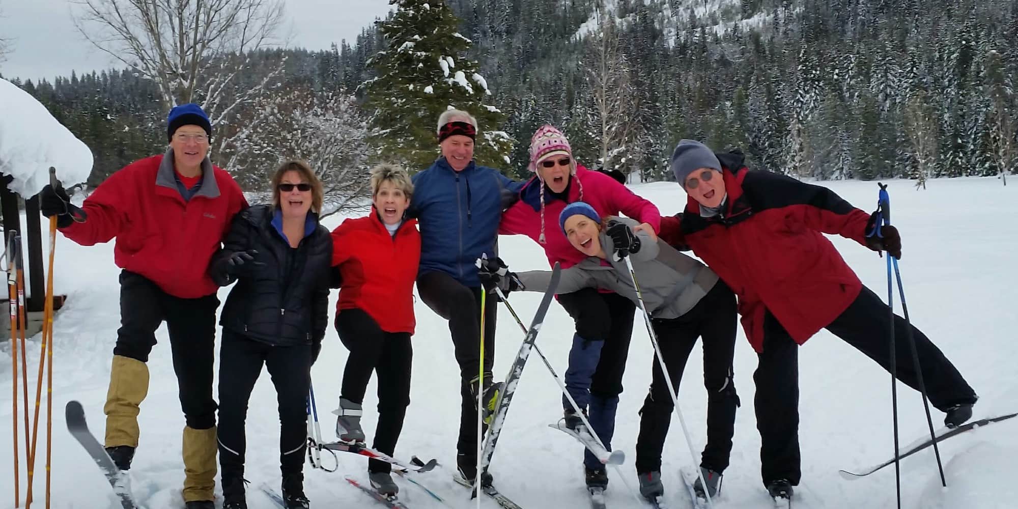 Cross country skiing at Priest Lake Nordic Hanna Flats