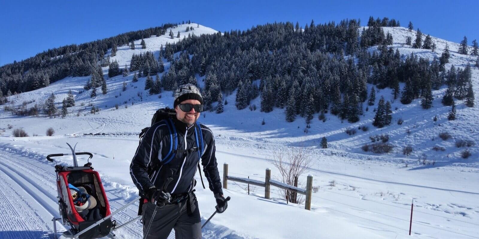 Cross country skiing at Methow Trails