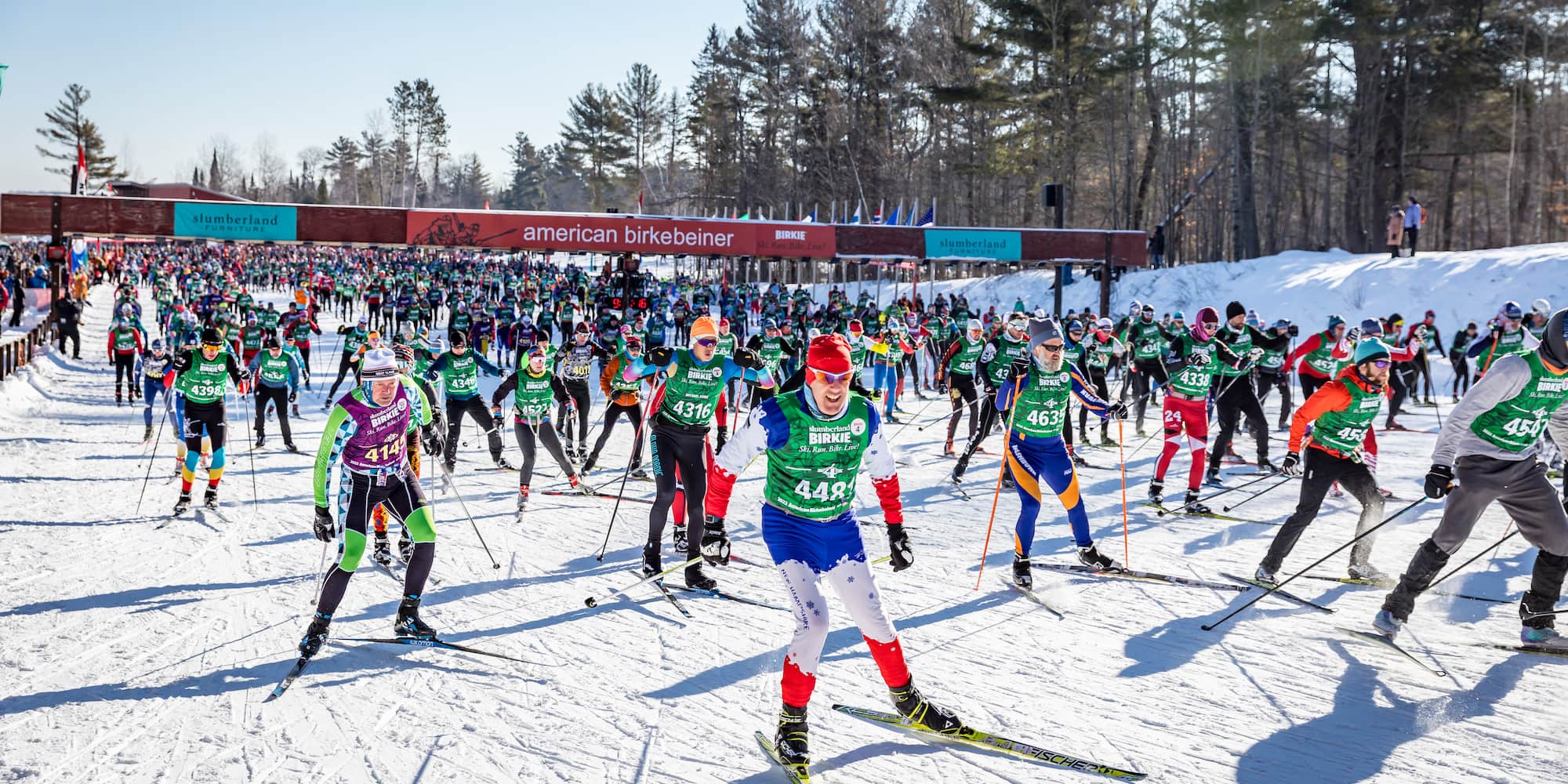 Cross country skiing at American Birkebeiner Trail